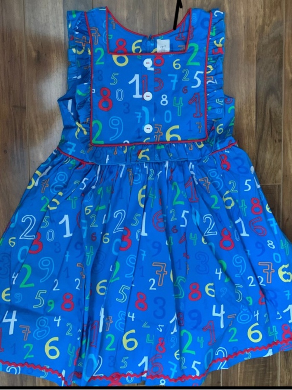 Girls Eleanor Rose Math Class Number Dress Size 12